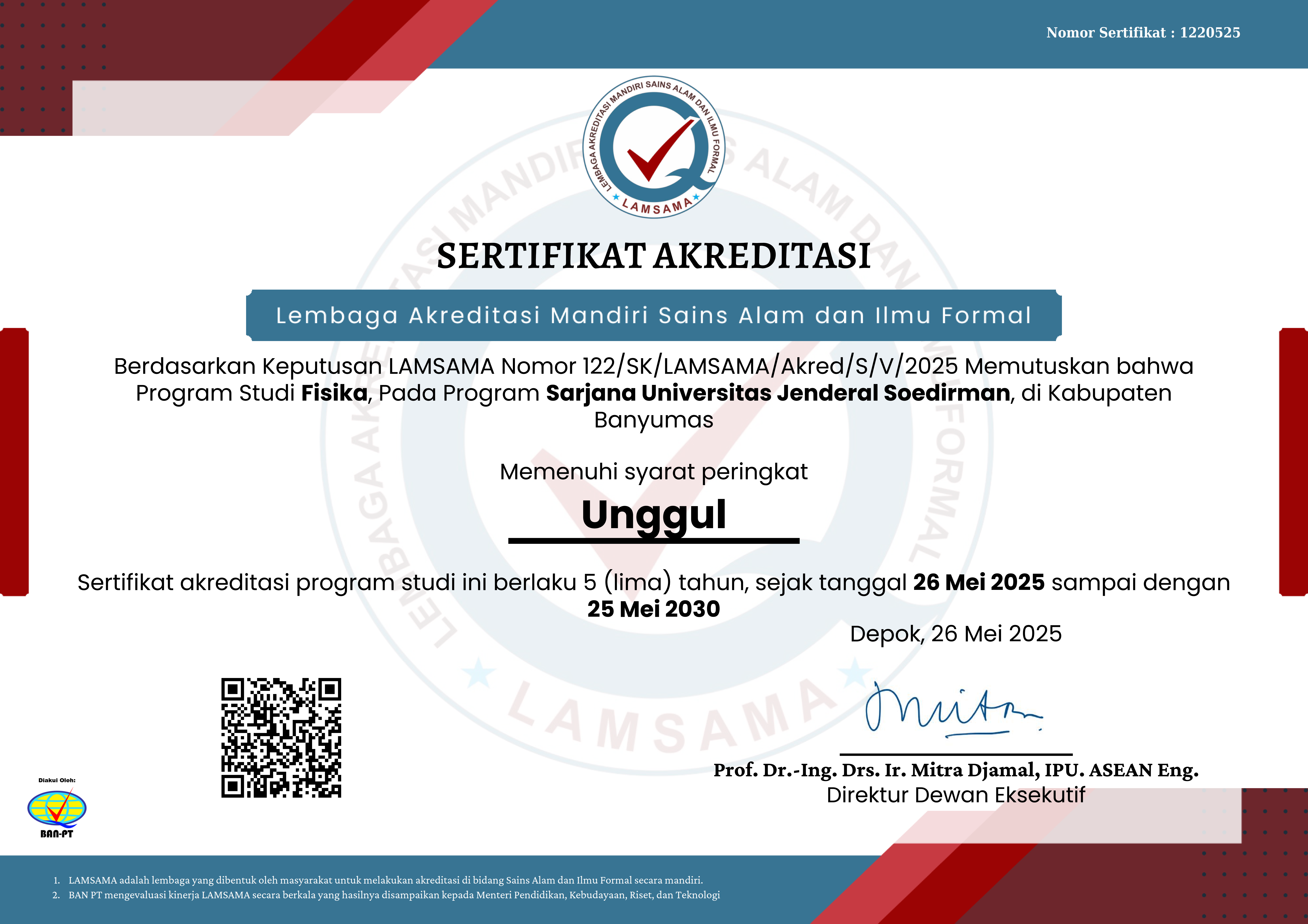 Sertifikat Akreditasi